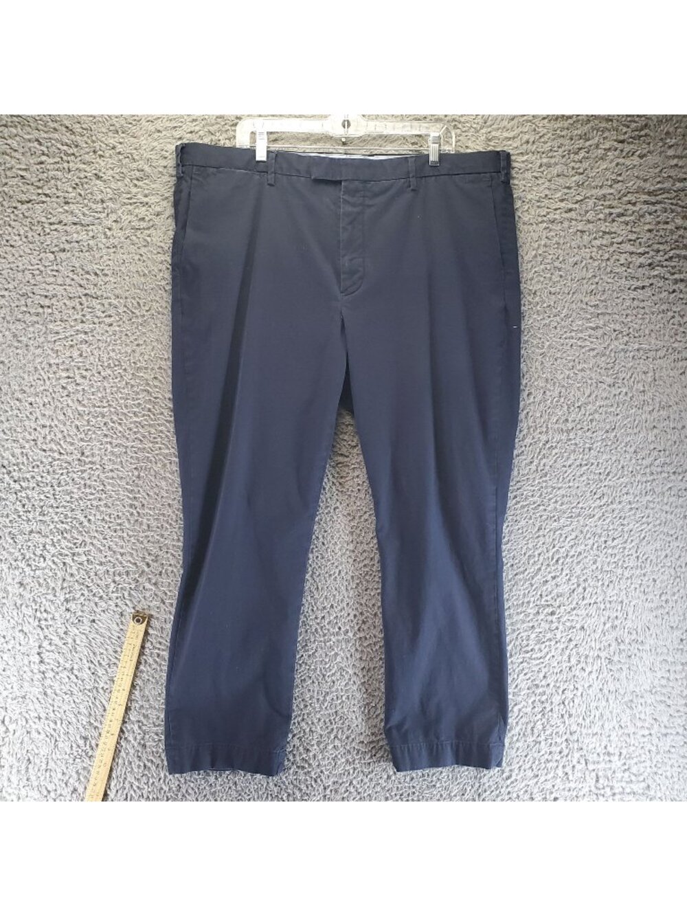 Polo Ralph Lauren Pants Mens 42x30 Navy Blue Stretch Straight Fit Chino *Read*